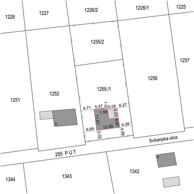Geodetski situacijski nacrt stvarnog stanja